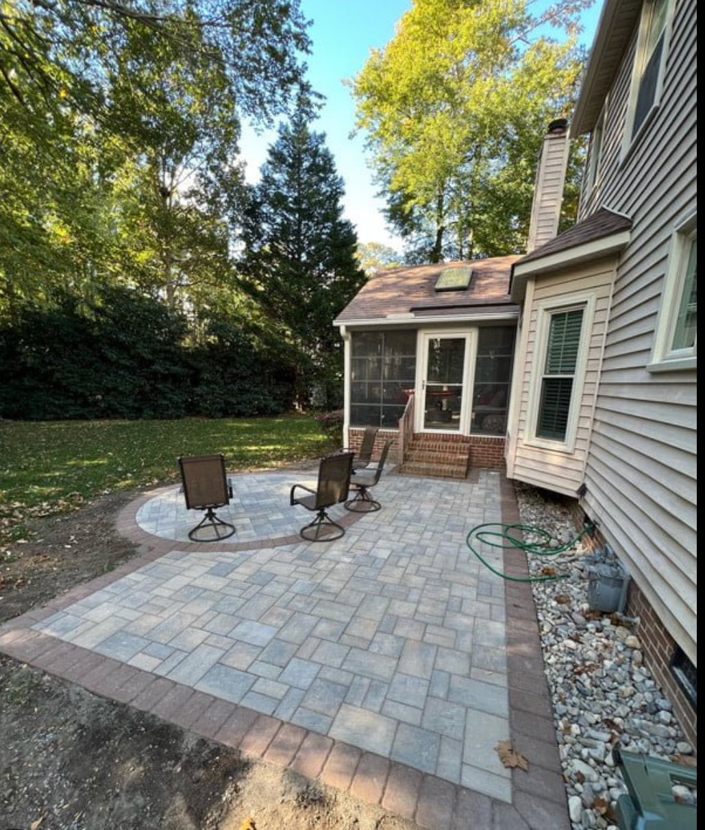 Paver, brick and concrete patios