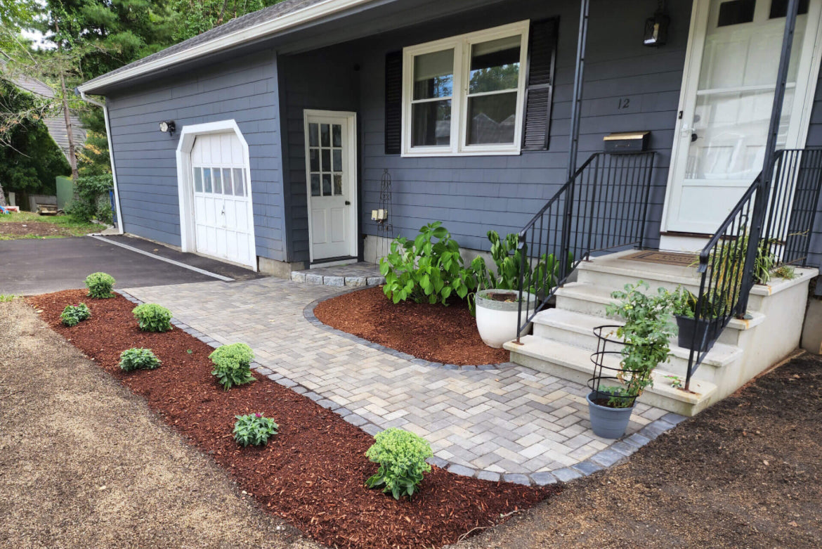 Stone and paver walkways