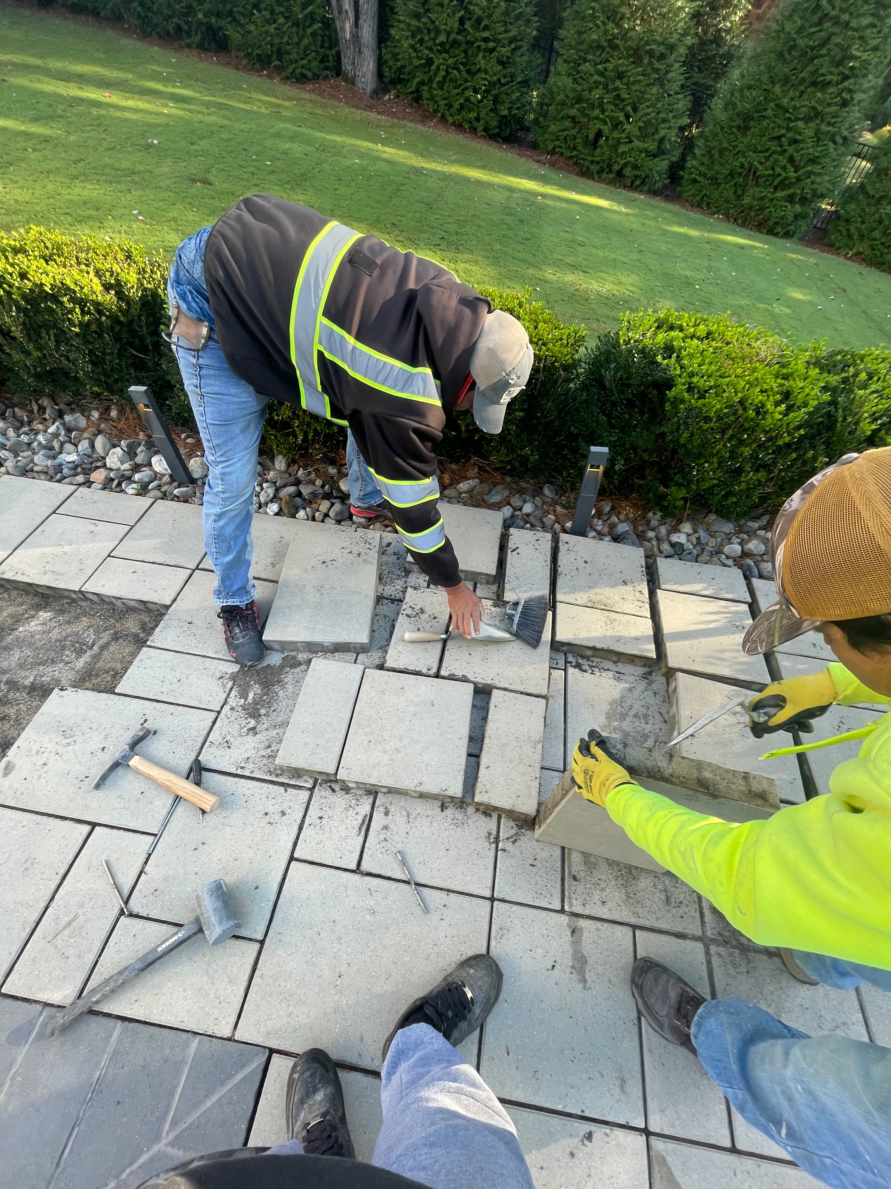 Paver, brick and concrete patios